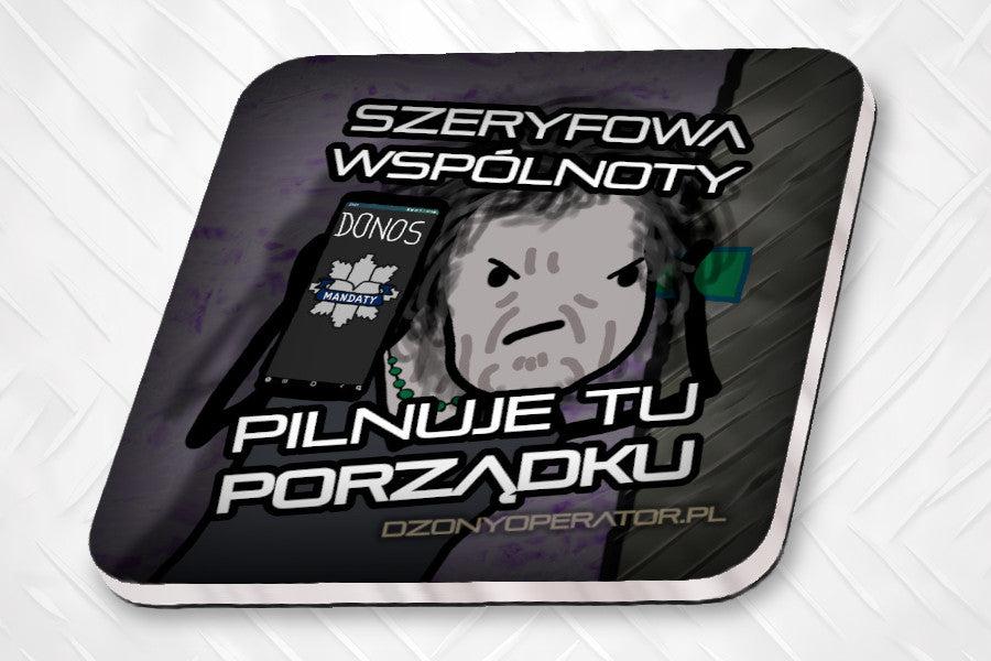 Szeryfowa z drugiego piętra - Magnes na pralkę