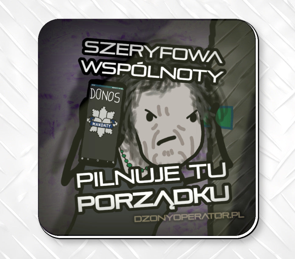 Szeryfowa z drugiego piętra - Magnes na pralkę