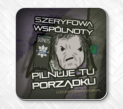 Szeryfowa z drugiego piętra - Magnes na pralkę