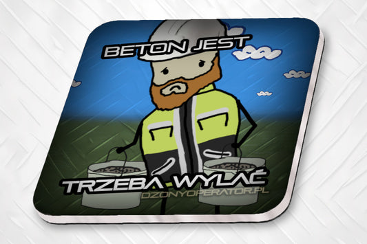 Beton jest to TRZEBA WYLAĆ - Magnes na pralkę